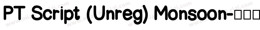PT Script (Unreg) Monsoon字体转换